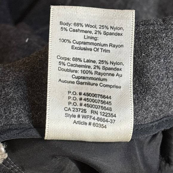 Wilfred Chambery Cropped Pants Women’s Size 6 Gray Cashmere Wool Pockets - Picture 11 of 14